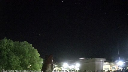 Raios vermelhos em Monte Castelo