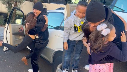 Girl Can't Stop Clinging To Dad For First Time In Two Years After He Became Sober | Happily TV