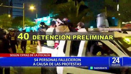Fiscalía registró más de 600 detenidos en dos meses de protestas contra el Gobierno