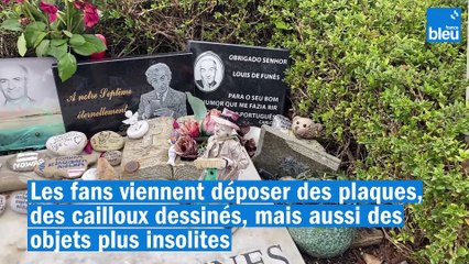 Mort de Louis de Funès : 40 ans après, des centaines d'admirateurs viennent sur sa tombe