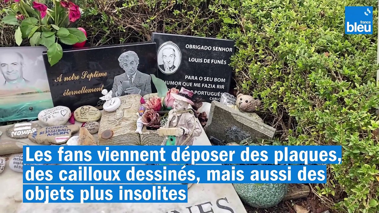 Mort de Louis de Funès : 40 ans après, des centaines d'admirateurs viennent sur sa tombe