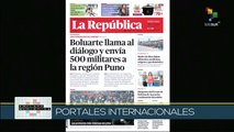 Enclave Mediática 25-01: Perú, militarización y diálogo gubernamental con palos