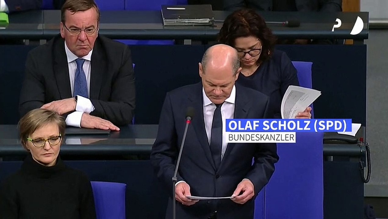 Scholz im Wortlaut: 'Wir werden der Ukraine auch Kampfpanzer zur Verfügung stellen'