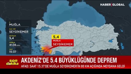 Akdeniz'de büyük deprem! Antalya ve Muğla sallandı