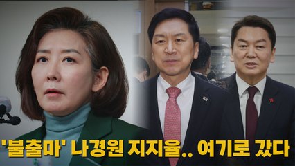 [나이트포커스] '불출마' 나경원 지지율..여기로 갔다 / YTN