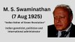 who is known as the father of indian green revolution|M S Swaminathan |father of green revolution in india|green revolution father in india