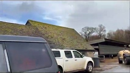 A forklift vehicle slammed into the back of a 4x4 blocked on a road in Southwick - who were monitoring a hunt