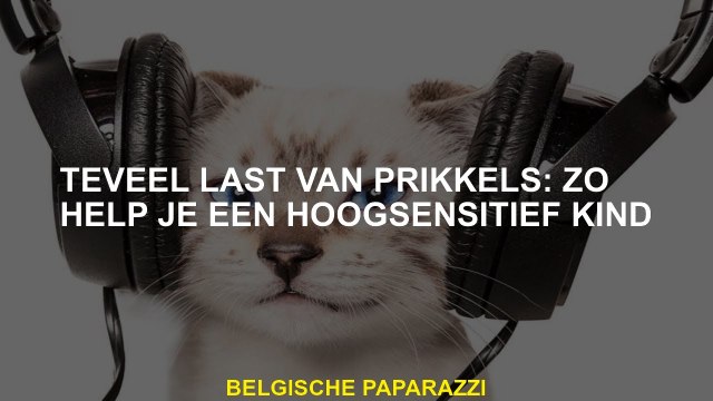 Te veel problemen met stimuli: dit is hoe je een zeer gevoelig kind helpt