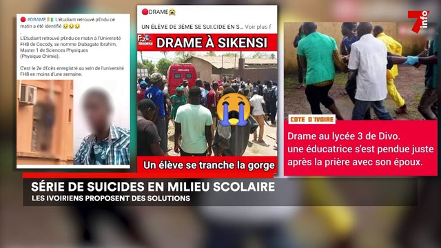 Suicide en milieu scolaire : les solutions des Ivoiriens