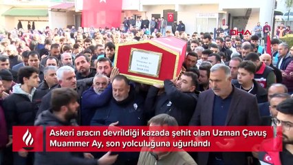 Şehit Uzman Çavuş Muammer Ay Hatay'da son yolculuğuna uğurlandı
