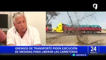 Cerca de 120 mil camiones se encuentran varados debido a bloqueos de carreteras