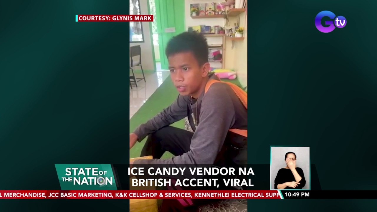 Ice candy vendor na British accent, viral | SONA