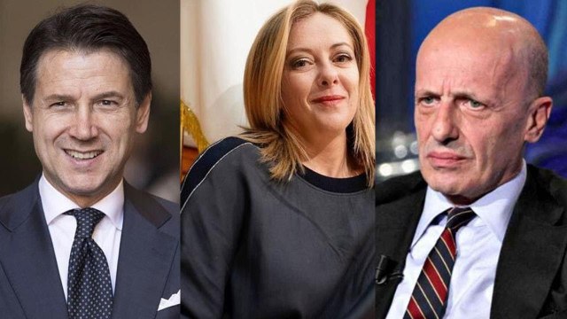 Di Martedì, Conte attacca la Meloni Sallusti lo travolge