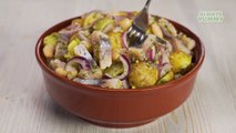 German POTATO SALAD With Herring, Bean & Pickled Cucumbers. Recipe by Always Yummy!