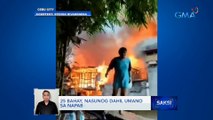 25 bahay, nasunog dahil umano sa napabayaang niluluto | Saksi