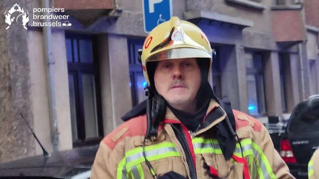 Violent incendie rue Gisbert Combaz à Saint-Gilles