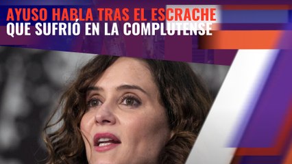 Ayuso se manifiesta sobre el escrache que sufrió este martes y sobre las declaraciones de Lobato que le acusa de ir provocando