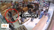 Tres delincuentes distraen a una vendedora y roban hábilmente productos electrónicos