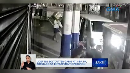 Lider ng boltcutter gang at 3 iba pa, arestado sa entrapment operation | Saksi