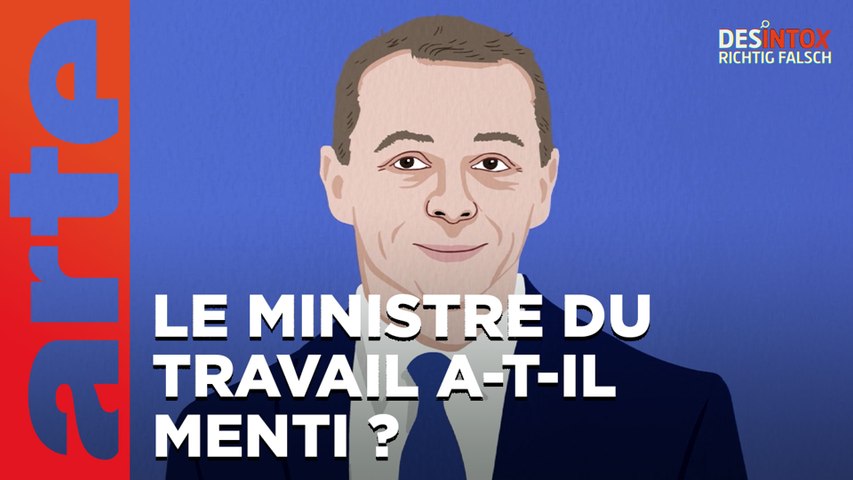 Le ministre du travail Olivier Dussopt a-t-il menti en affirmant qu'il avait travaillé en usine pour financer ses études ? "| 25/01/2023 | Désintox | ARTE