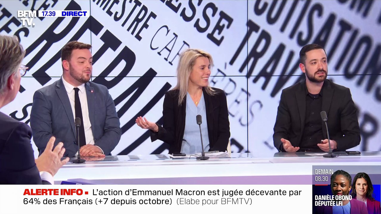 L'Insoumis David Guiraud refuse à son tour, ce soir, de serrer la main à un député RN sur BFM : "On va pas faire le cirque là ! Vous voulez faire une mise en scène alors qu'on est en train de parler de la vie des gens !"