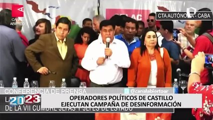 Operadores políticos de Pedro Castillo ejecutan campaña de desinformación en el extranjero