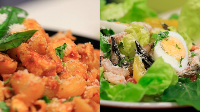 Makrouna coquillage au poulet, Salade Crevette - koujinetna Haka 02 EP 76