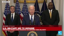 REPLAY: Biden says US tanks, Ukraine aid not 'offensive threat to Russia'