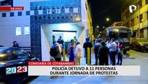 Policía detuvo a 11 personas durante jornada de protestas en contra del Gobierno
