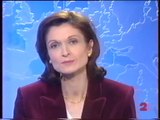 France 2 - 1er Janvier 2000 - Bandes annonces, jingles, début JT Nuit (Eve Métais)