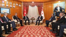 KKTC Başbakanı Üstel Milli Eğitim Bakanı Özer'i kabul etti
