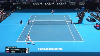 Open d’Australie - Sabalenka en patronne file en demies