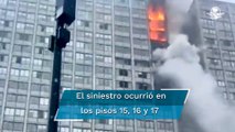 Se registra incendio en edificio habitacional en Chicago