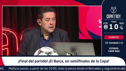 Video herunterladen: El discurso de Tomás Roncero tras el pase a semifinales de Copa del Rey del Barcelona vs. Real Sociedad