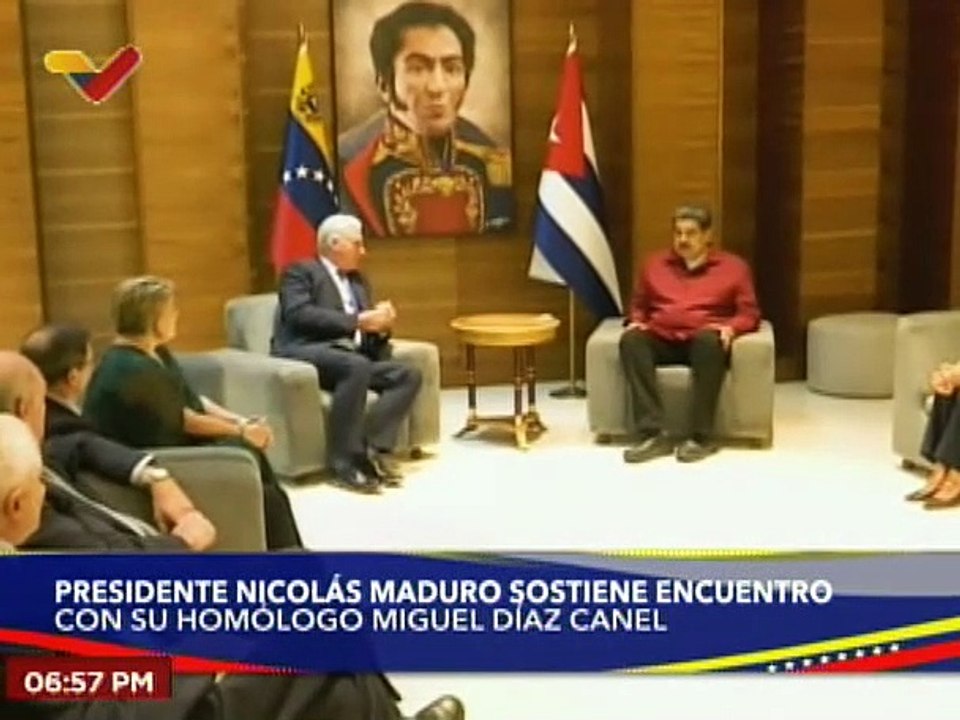 Pdte. Nicolás Maduro sostiene reunión de trabajo con el Presidente de Cuba, Miguel Díaz Canel