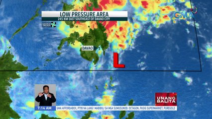 Rainfall advisory, nakataas ngayon sa Casiguran, Aurora dahil sa hanging #Amihan | UB