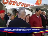 Pdte. Nicolás Maduro recibe al Pdte. de Cuba Miguel Díaz Canel en el aeropuerto de Maiquetía