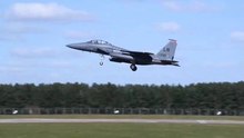 F-15E Strike Fighter Jets At RAF Lakenheath