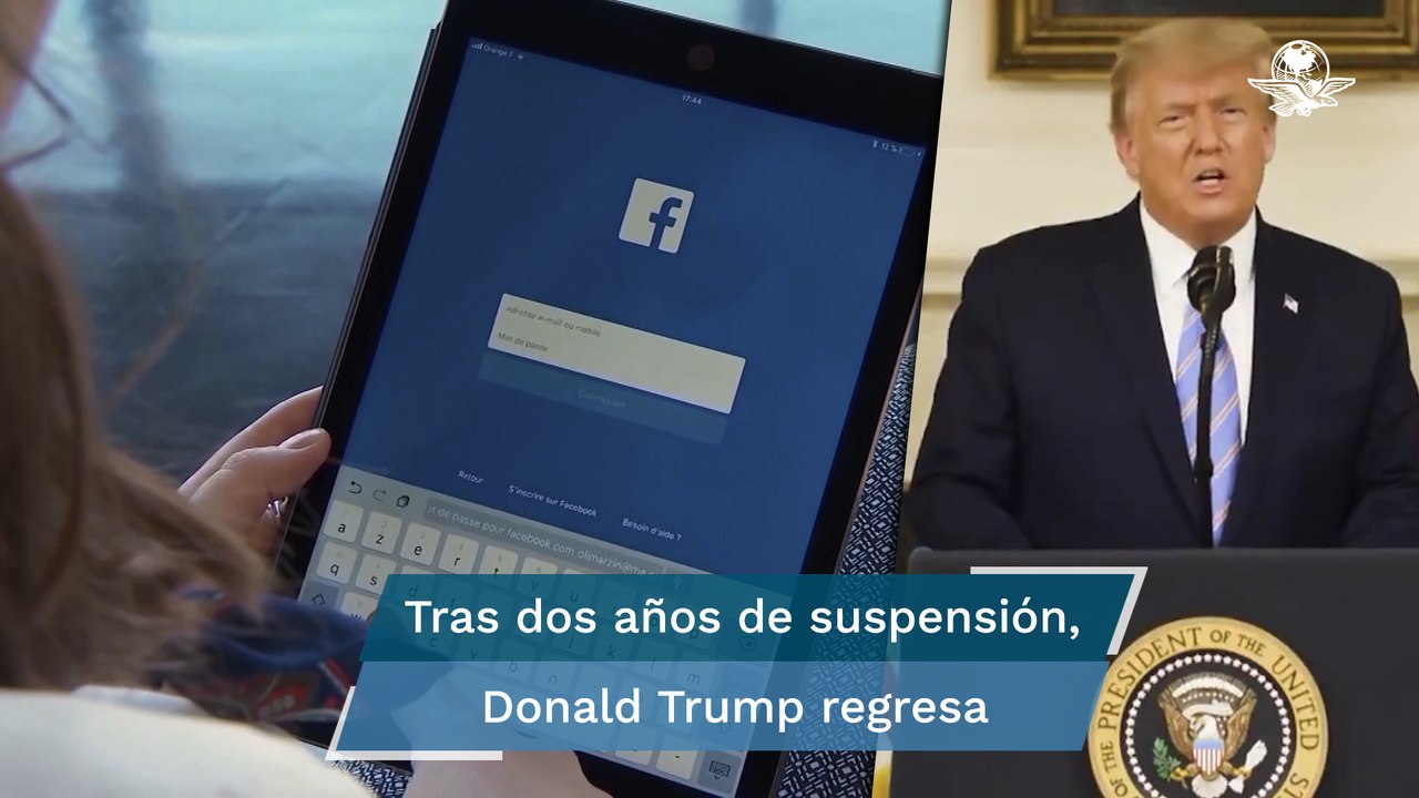 Trump regresará a Facebook e Instagram; Meta devolverá las cuentas, reporta Axios