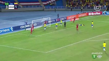 Un 'para qué te traje': lo que se comió Colombia contra Brasil en el Sudamericano Sub-20