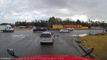 Dashcam Captures Crash in Front of Truck Stop