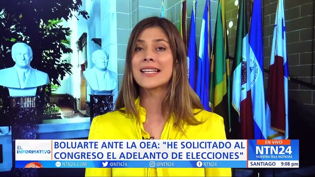 Dina Boluarte se define ante la OEA como la líder de un gobierno de transición en Perú