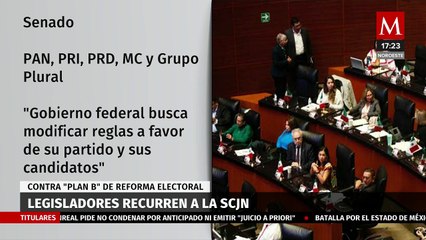 Senadores y diputados presentan acción de inconstitucionalidad contra 'Plan B'