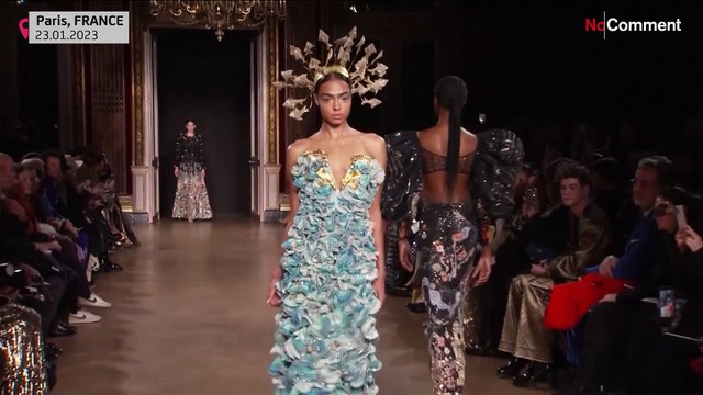 Rahul Mishras Cosmos begeistert Publikum auf der Pariser Fashion Week