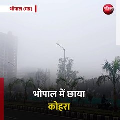 下载视频: भोपाल (मप्र): भोपाल में छाया कोहरा, रातभर से हो रही है बारिश