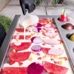 Mix fruit ice cream ( MetDaan Fitness)