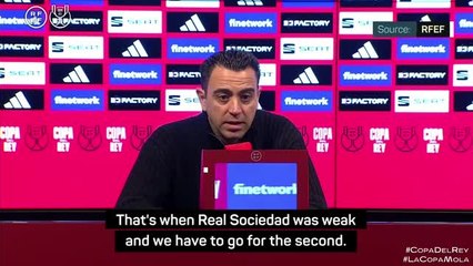 Xavi wants Barca to be 'more aggressive'