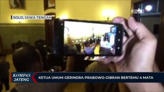 Ketua Umum Partai Gerindra Prabowo dan Gibran Bertemu Empat Mata