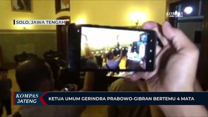 Ketua Umum Partai Gerindra Prabowo dan Gibran Bertemu Empat Mata