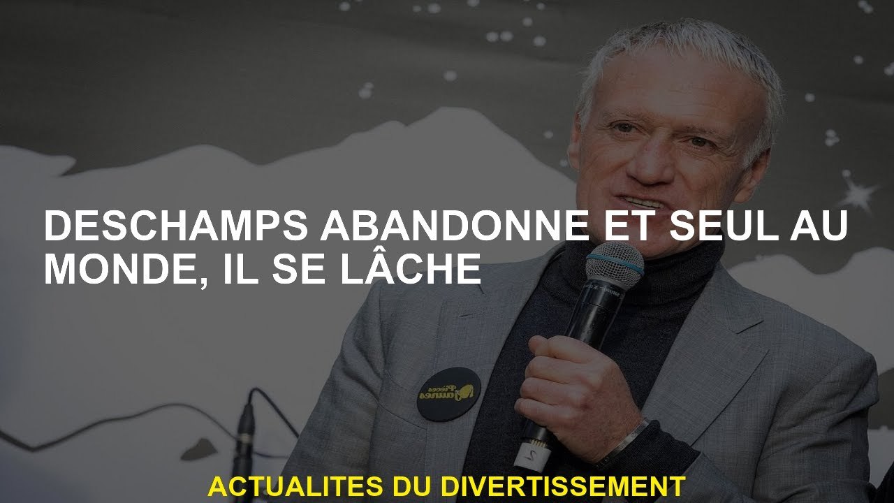 Des deschamps abandonnés et seul dans le monde, il laisse aller